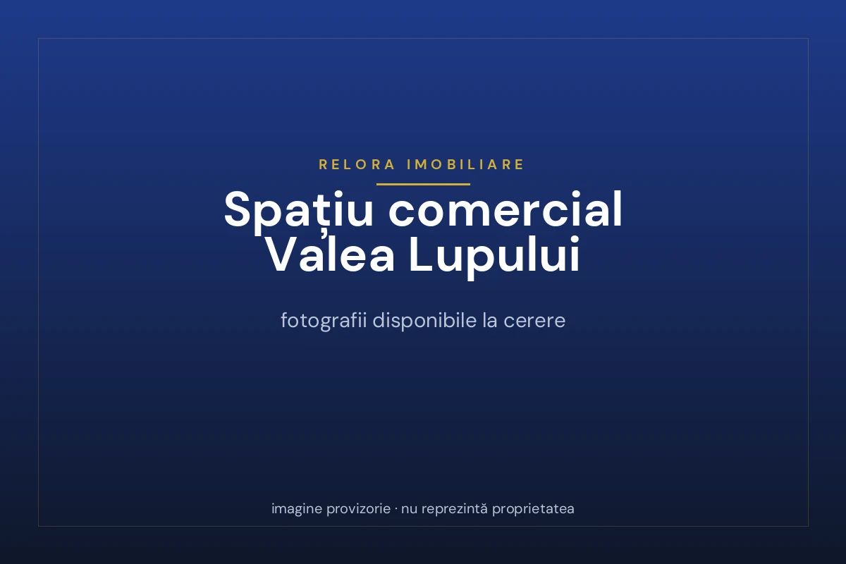 Spațiu comercial de închiriat 600 mp în Valea Lupului, Iași – lângă Mall Moldova — Valea Lupului, Iasi