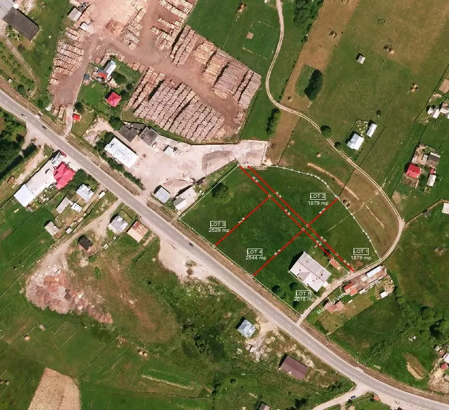Terrain constructible 11 522 m² à l'entrée de Vatra Dornei – Divisible en 5 lots